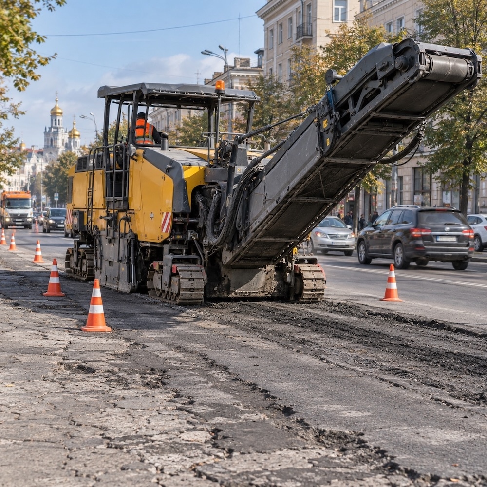 Дорожні роботи спецтехнікою